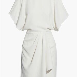 IRO White Draped Mini Dress